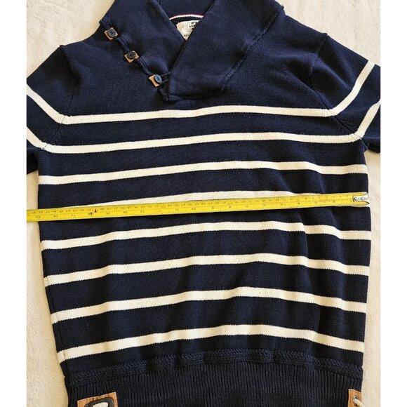 Simons Le 31 Navy Blue Sailor sweater size large knit casual warm pullover - Picture 3 of 10